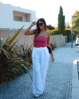 PANTALONES 100% LINO