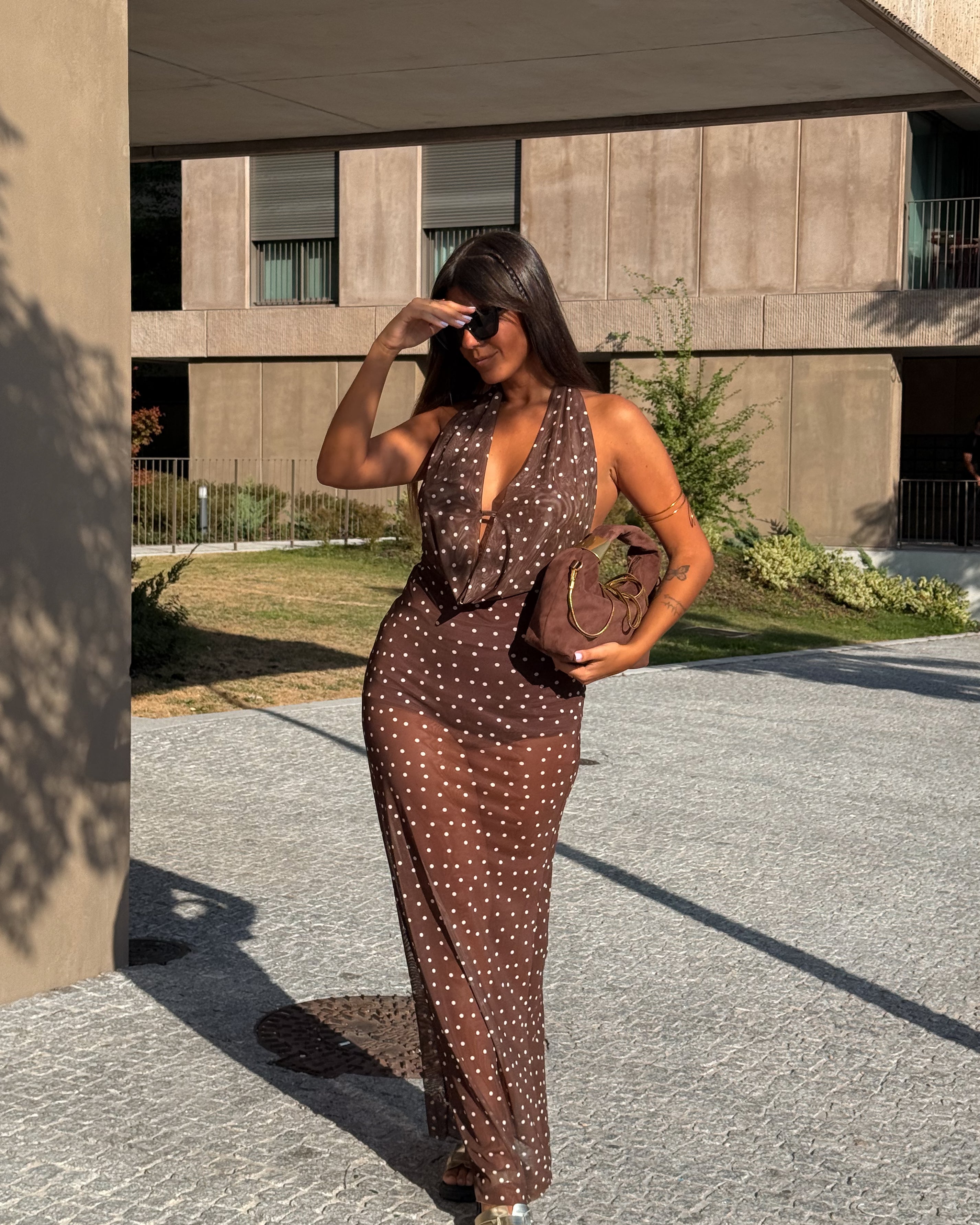 Lumina Polka Dress