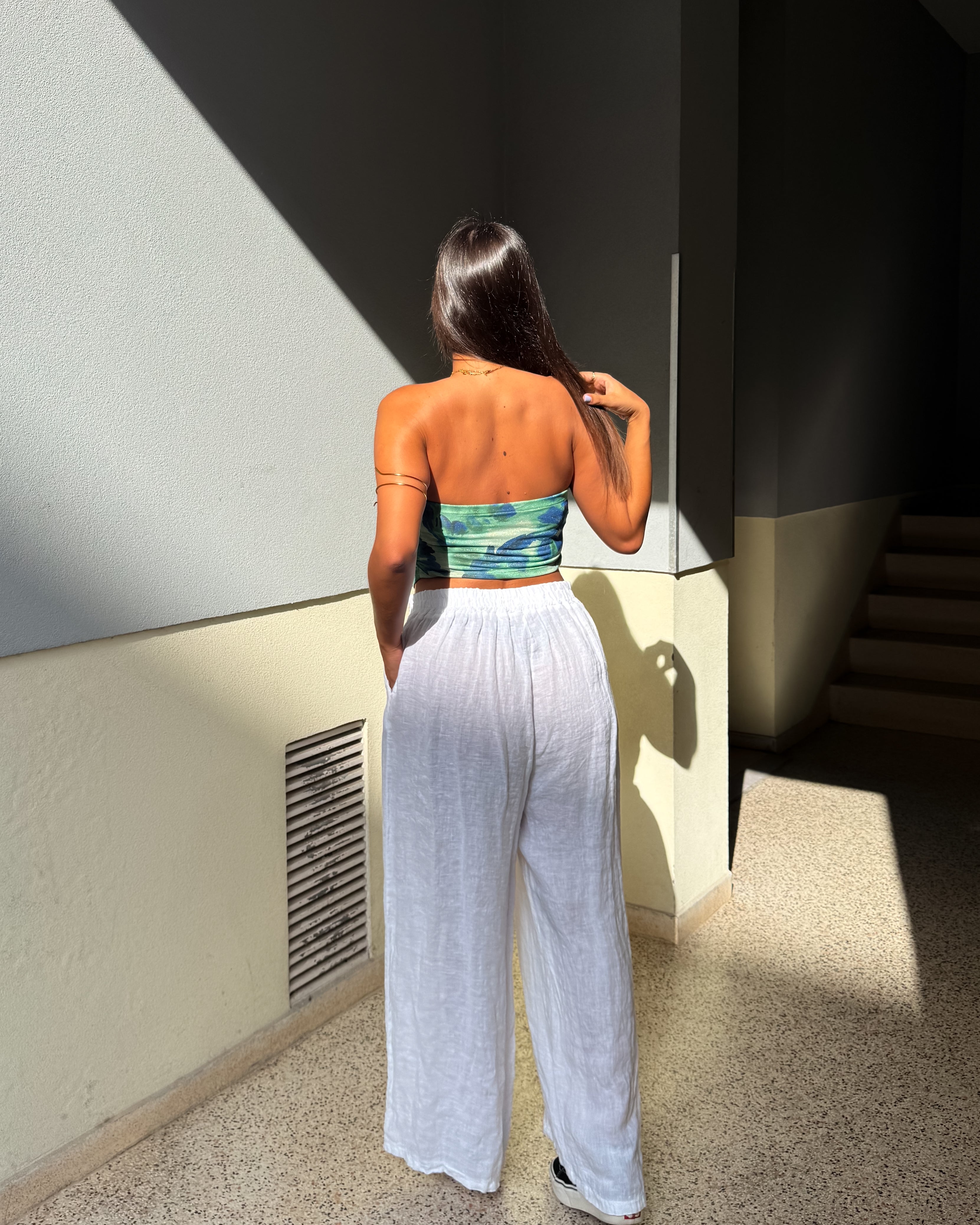 TOP BENEDITA - GREEN & BLUE
