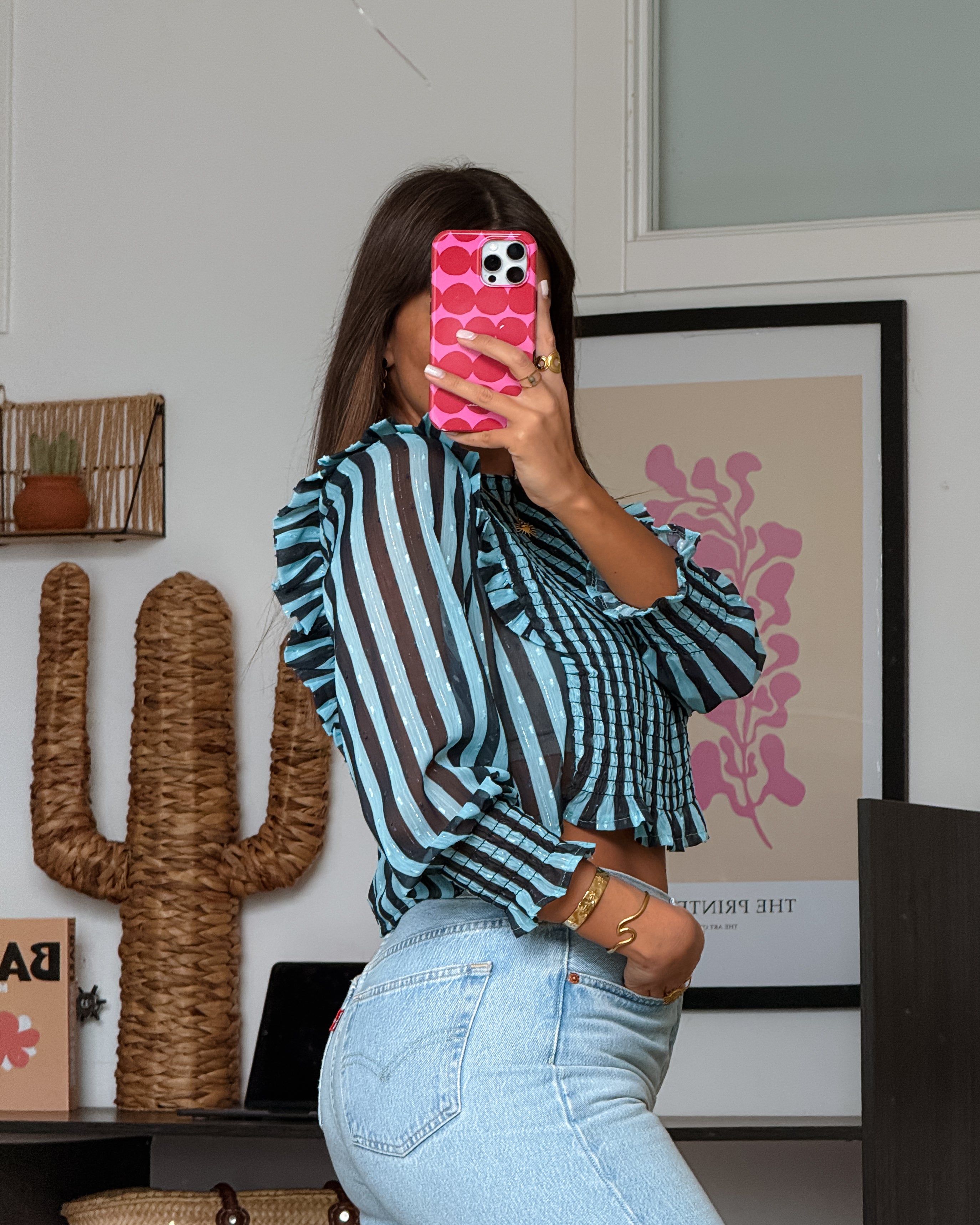 Blue Stripe Jenny Blouse