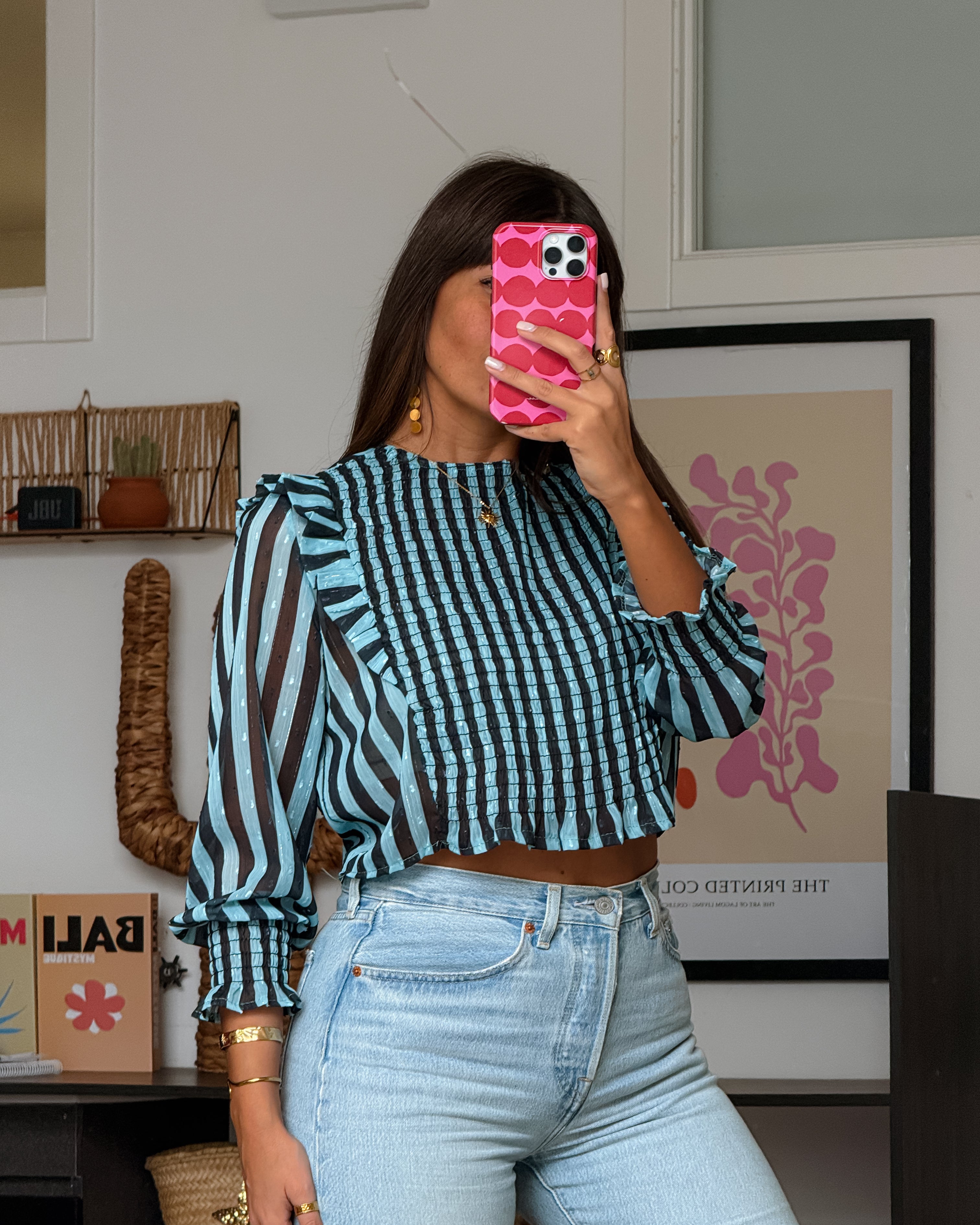 Blue Stripe Jenny Blouse
