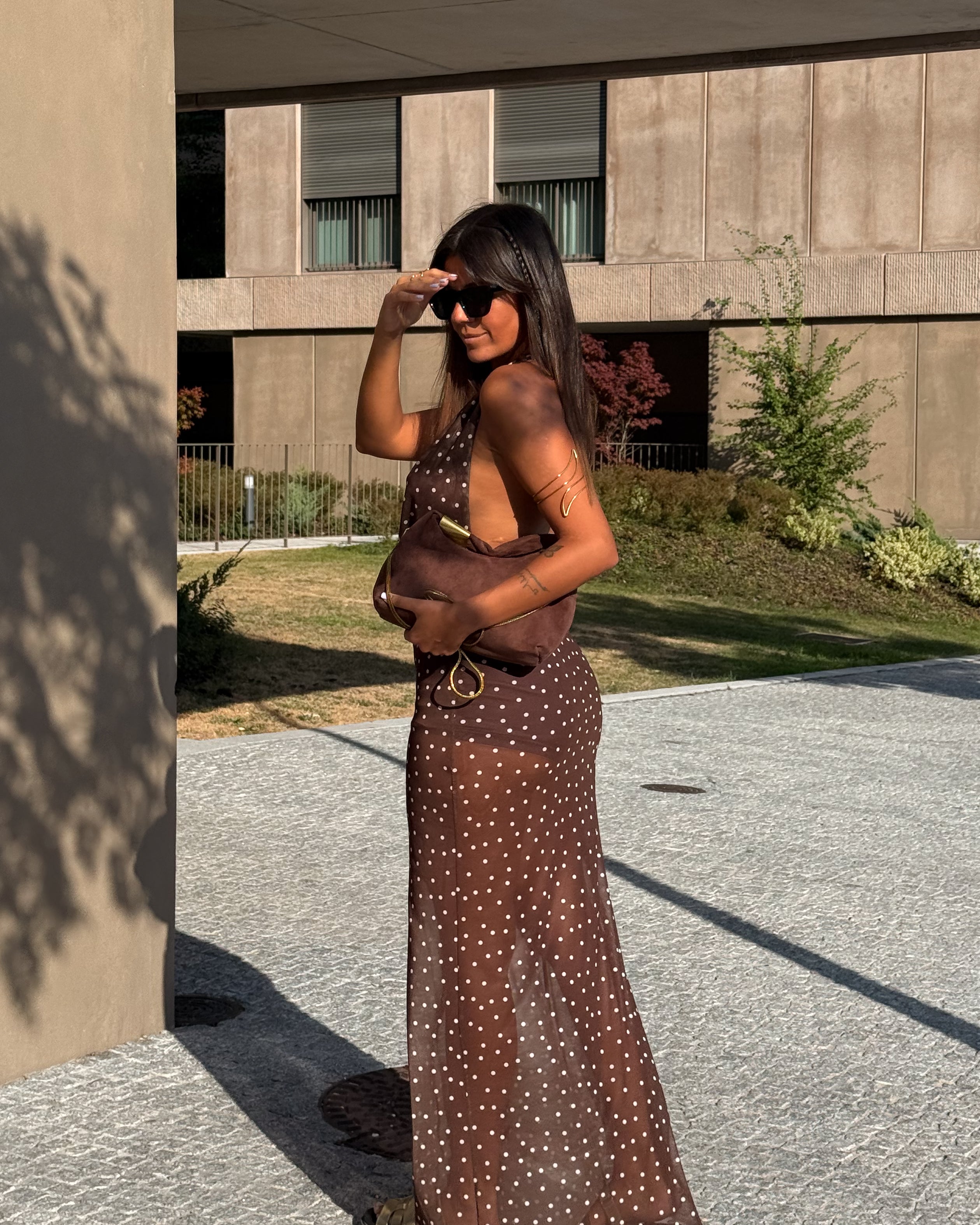 Lumina Polka Dress