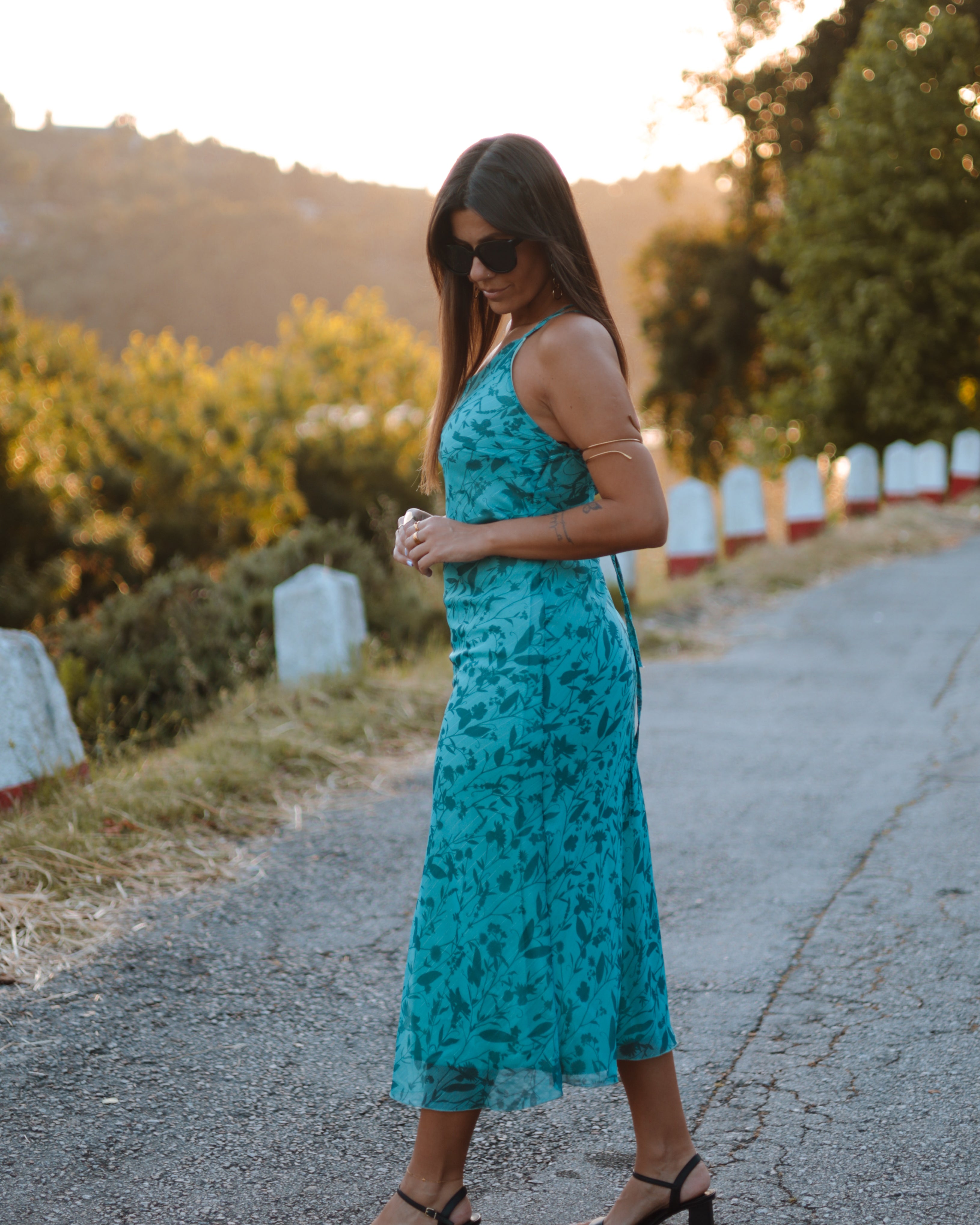 ABBY DRESS - FLORAL BLUE