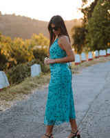 ABBY DRESS - FLORAL BLUE