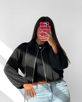 CASACO BOMBER BLANCA