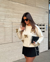 GOLD BOW KNIT