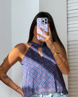 Top Mia - Floral Blue