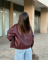 HARPER FAUX LEATHER JACKET
