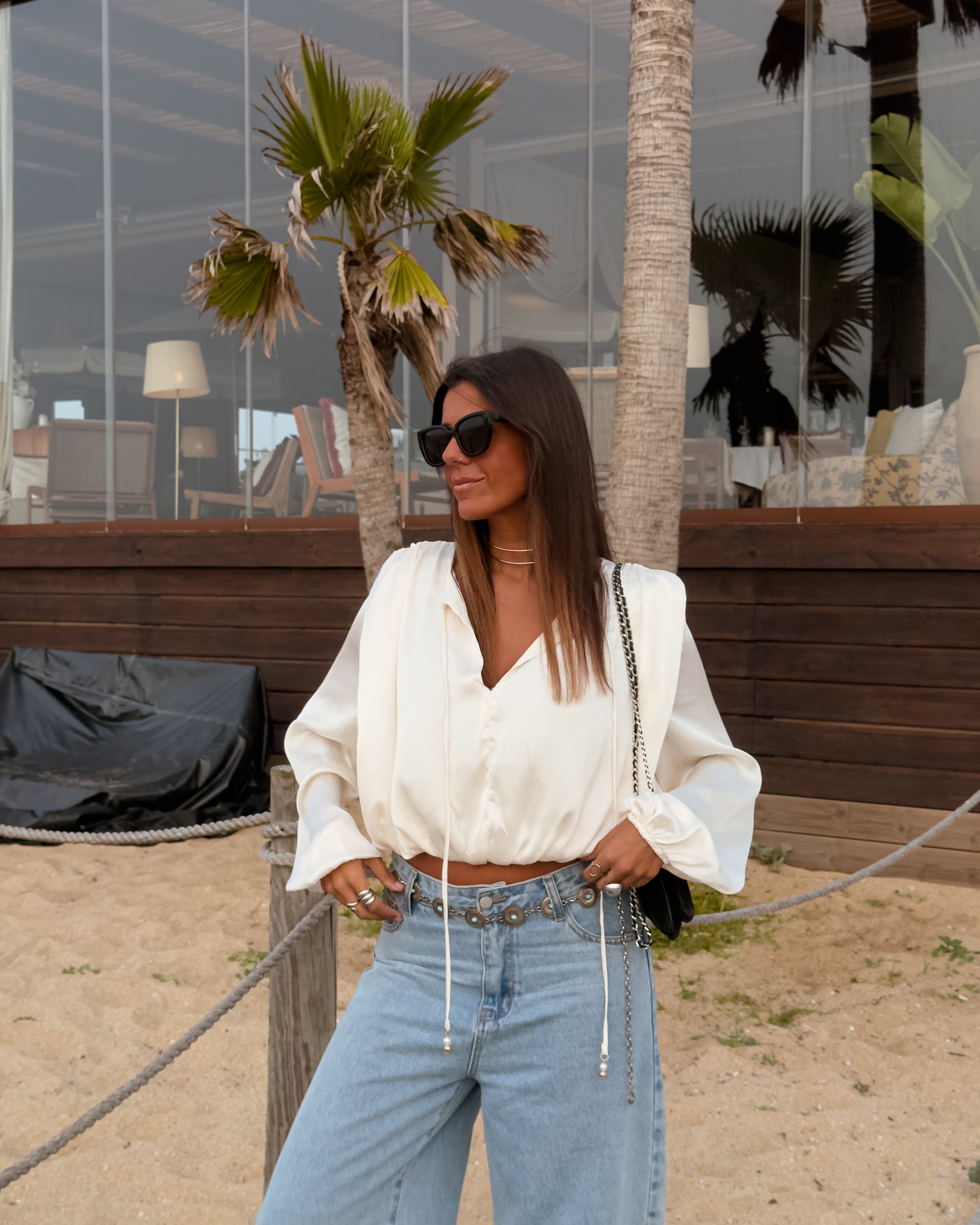 THEA SATIN BLOUSE