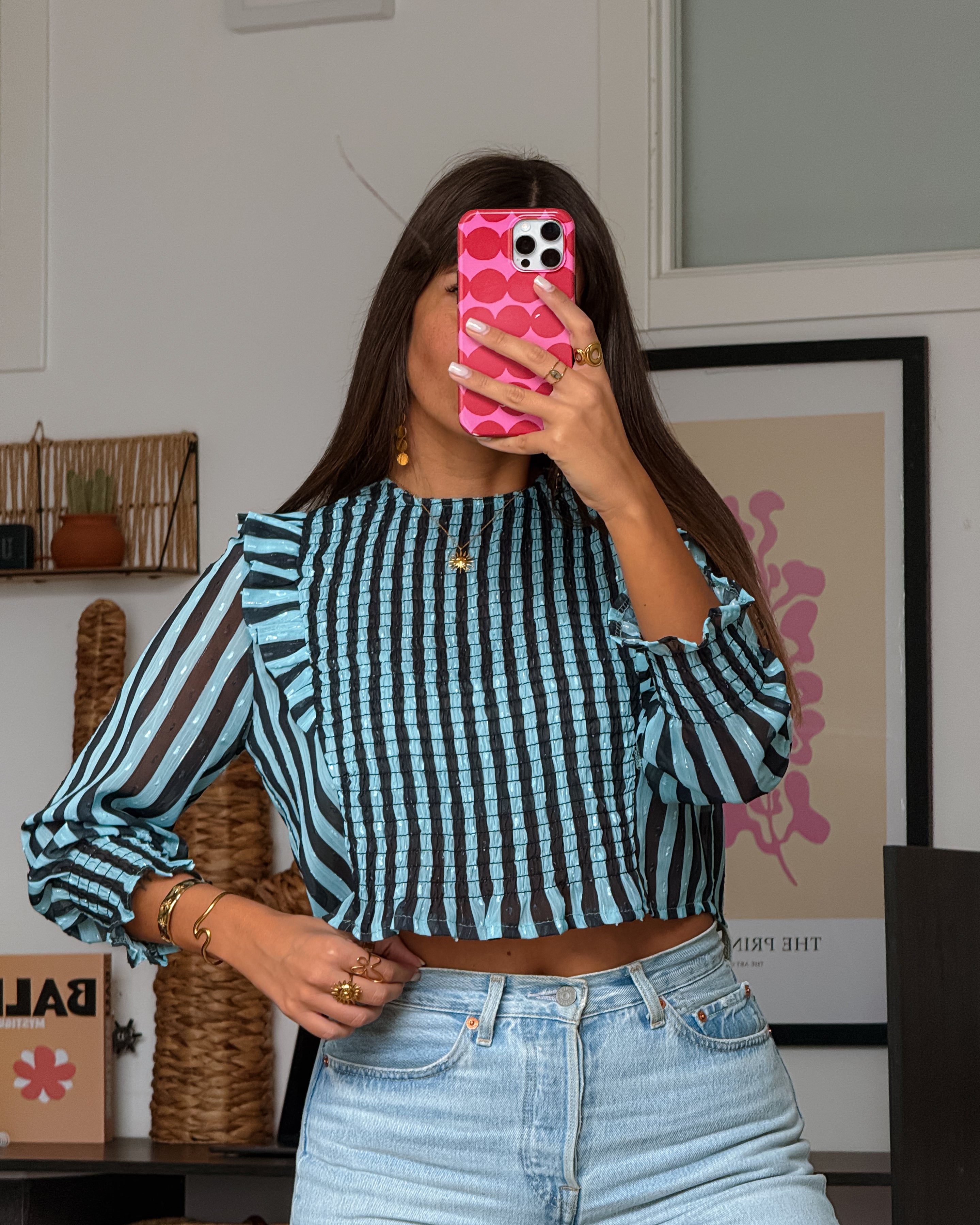 Blue Stripe Jenny Blouse