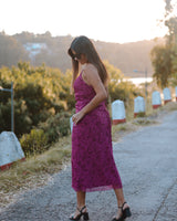 ABBY DRESS - FLORAL FUSCIA
