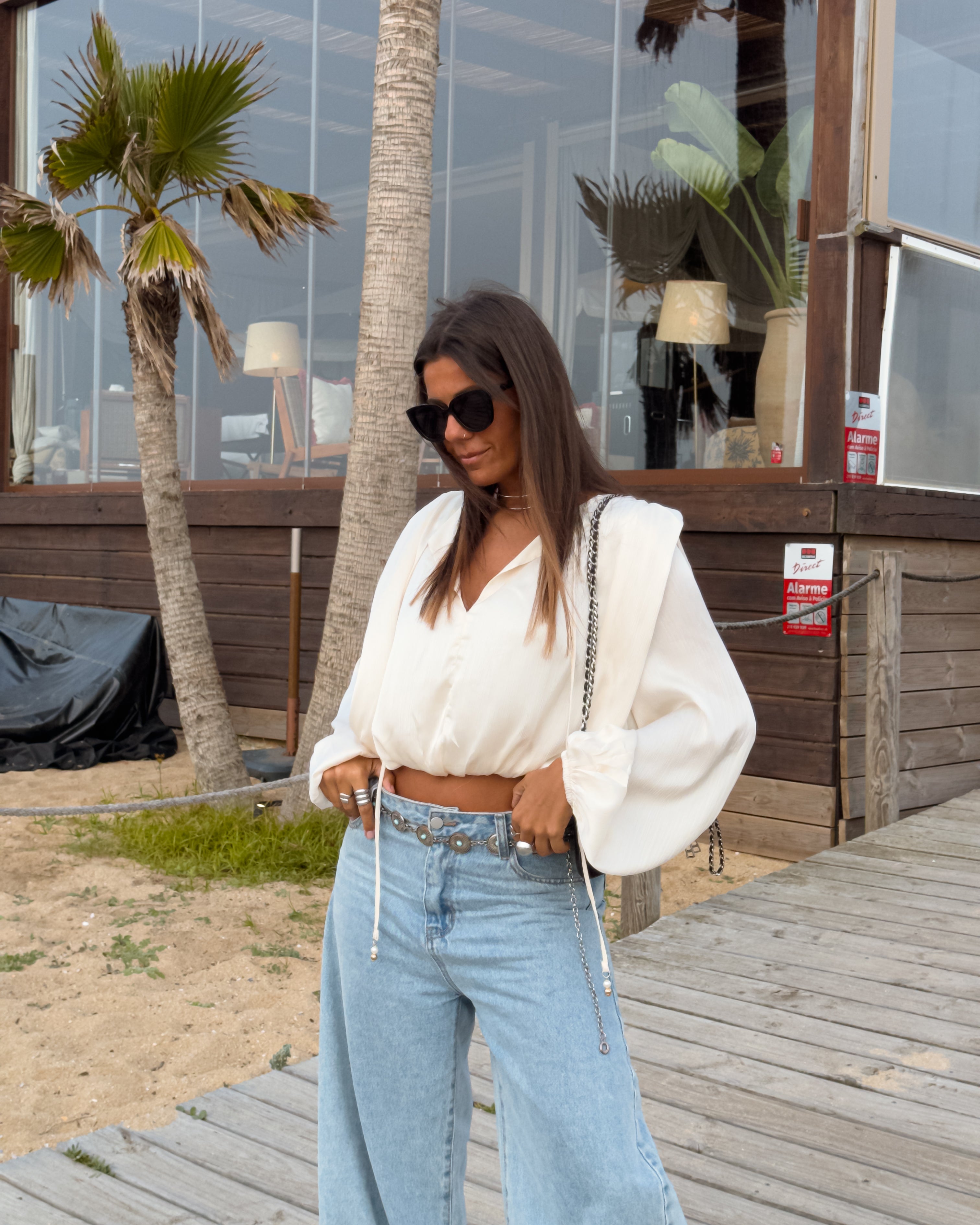 THEA SATIN BLOUSE