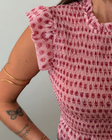TOP CHARLOTTE - PINK & RED