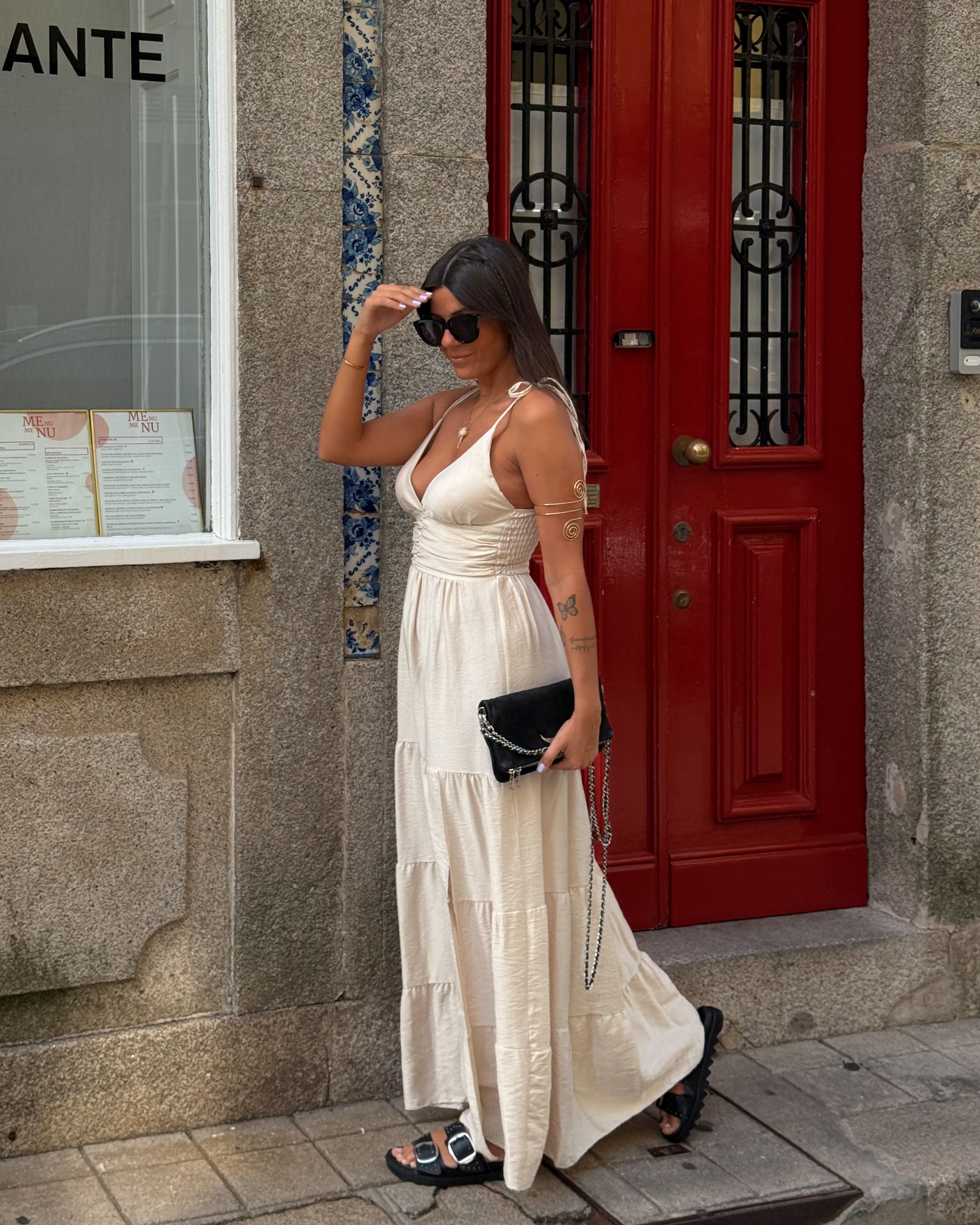 AMALFI DRESS - BEIGE