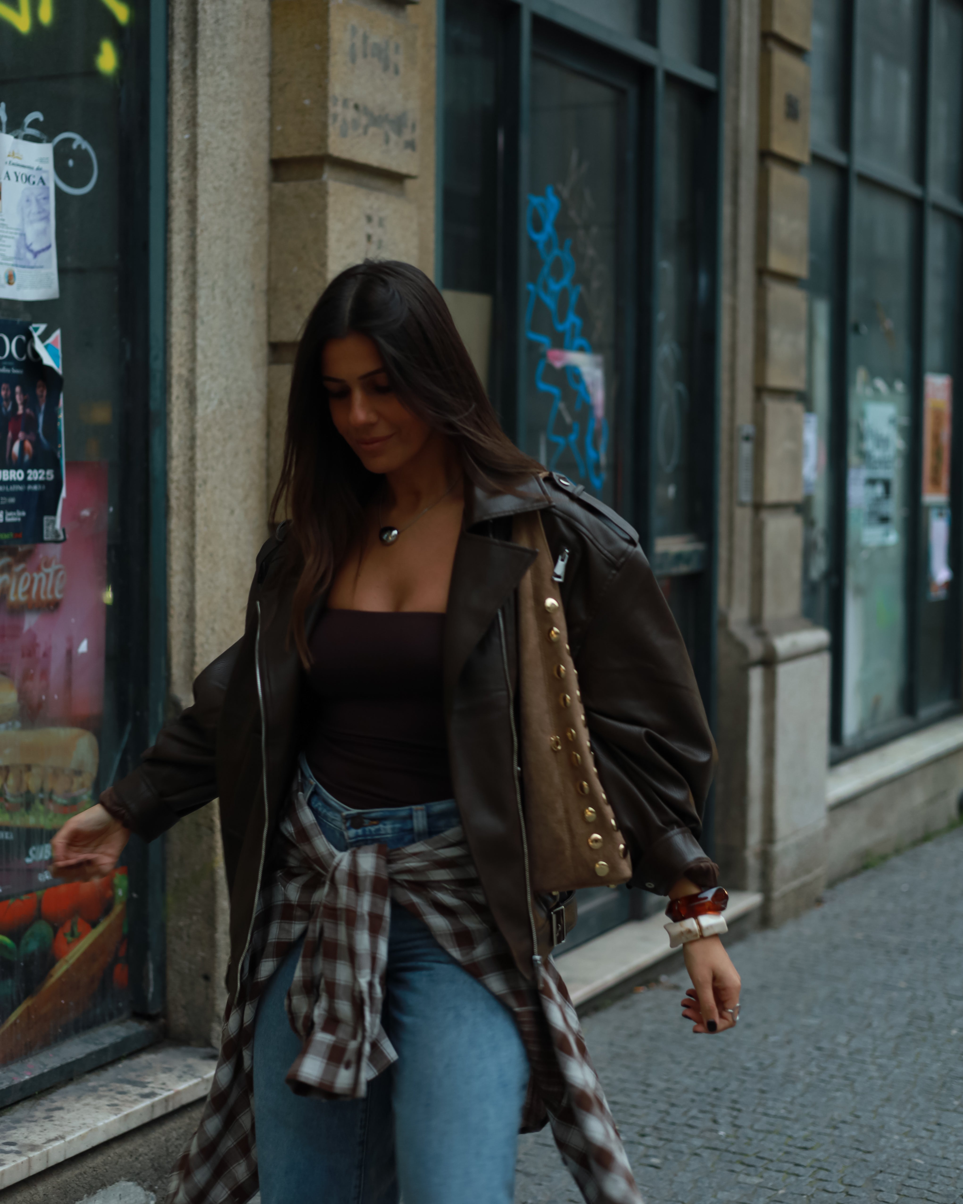 Faux Leather Biker Jacket