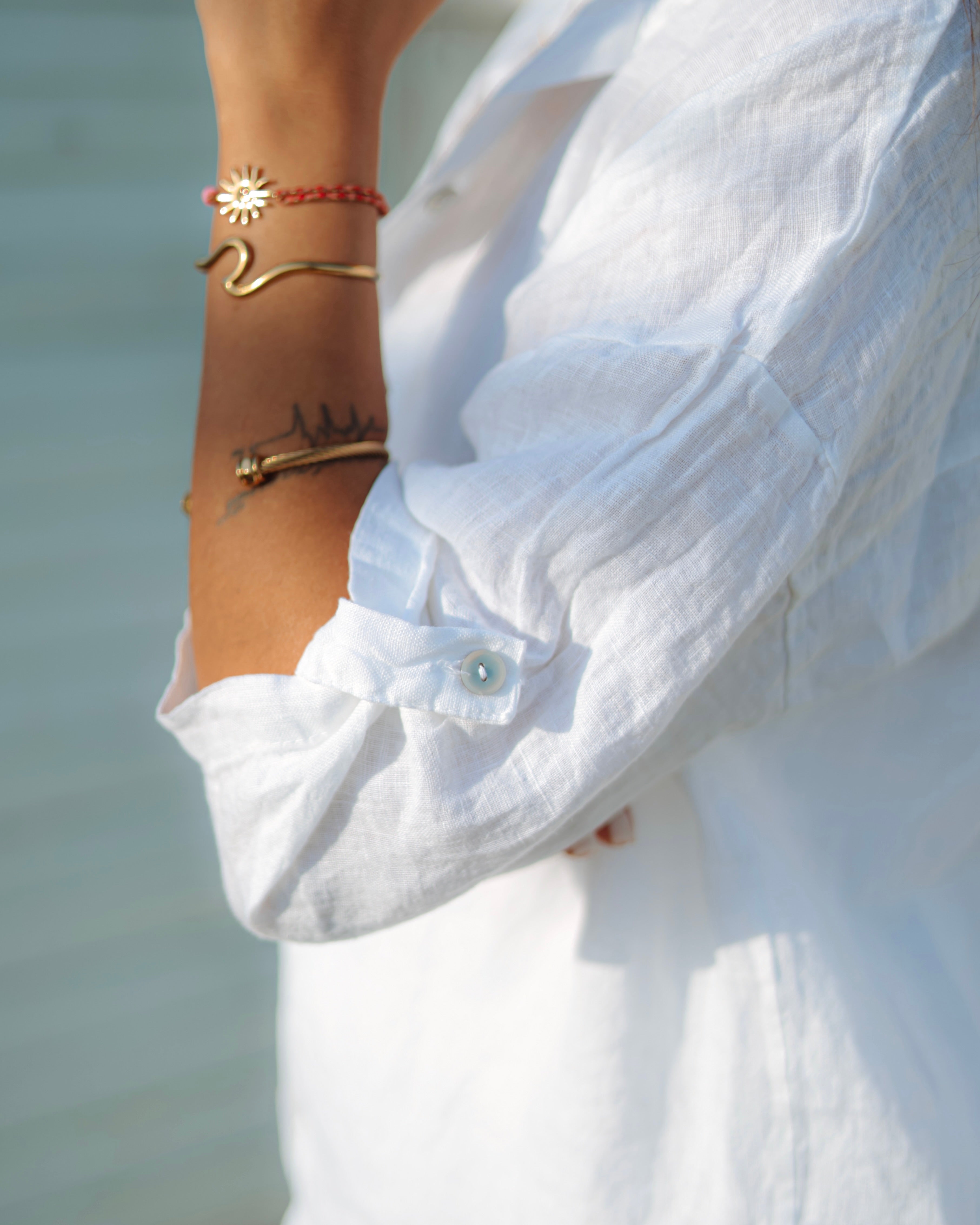 CAMISA 100% LINHO - WHITE