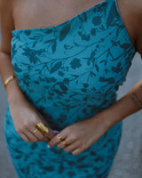 ABBY DRESS - FLORAL BLUE
