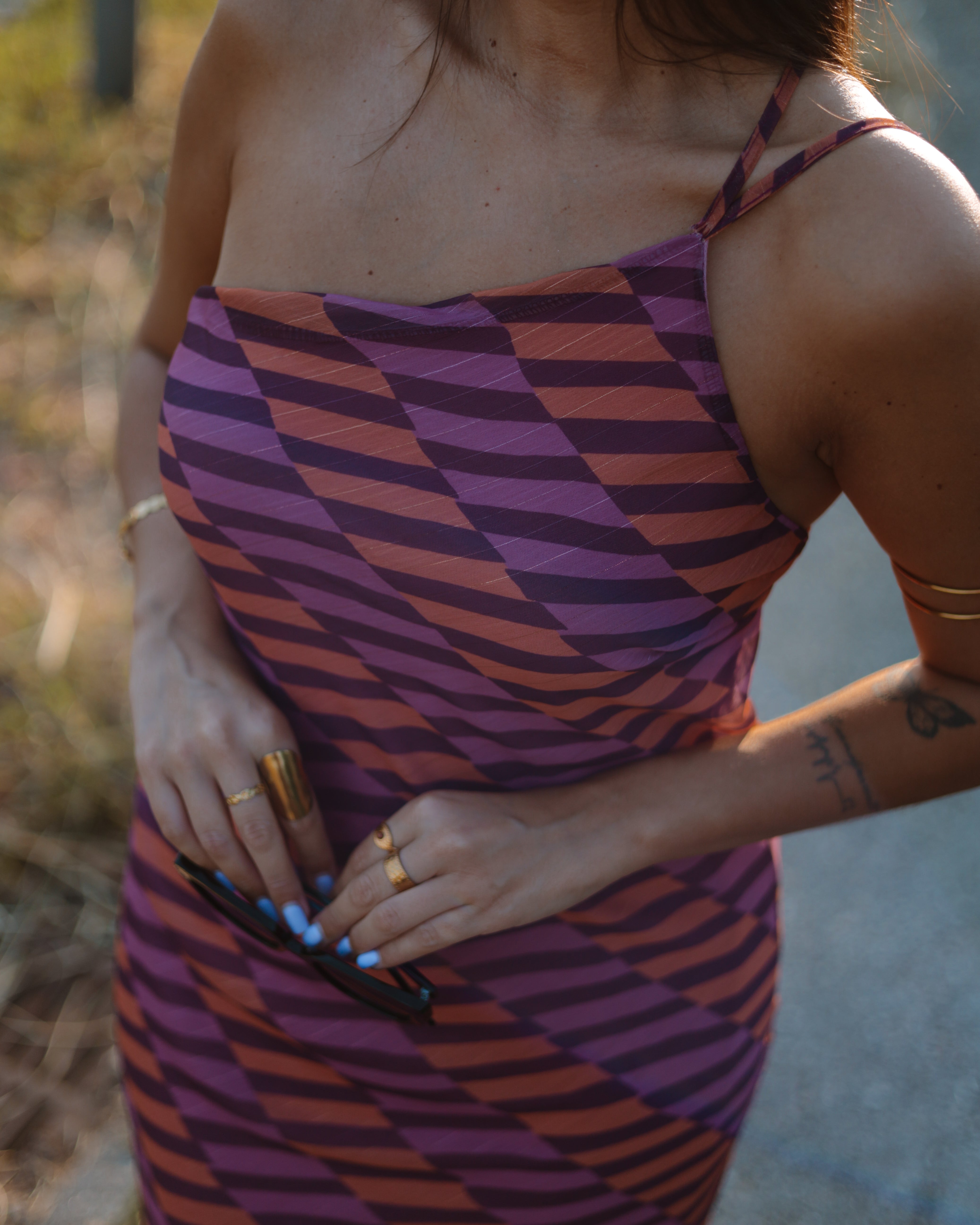 ABBY DRESS - RETRO SUNSET