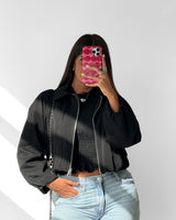 CASACO BOMBER BLANCA
