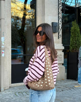 Suéter burdeos y rosa de Copenhague