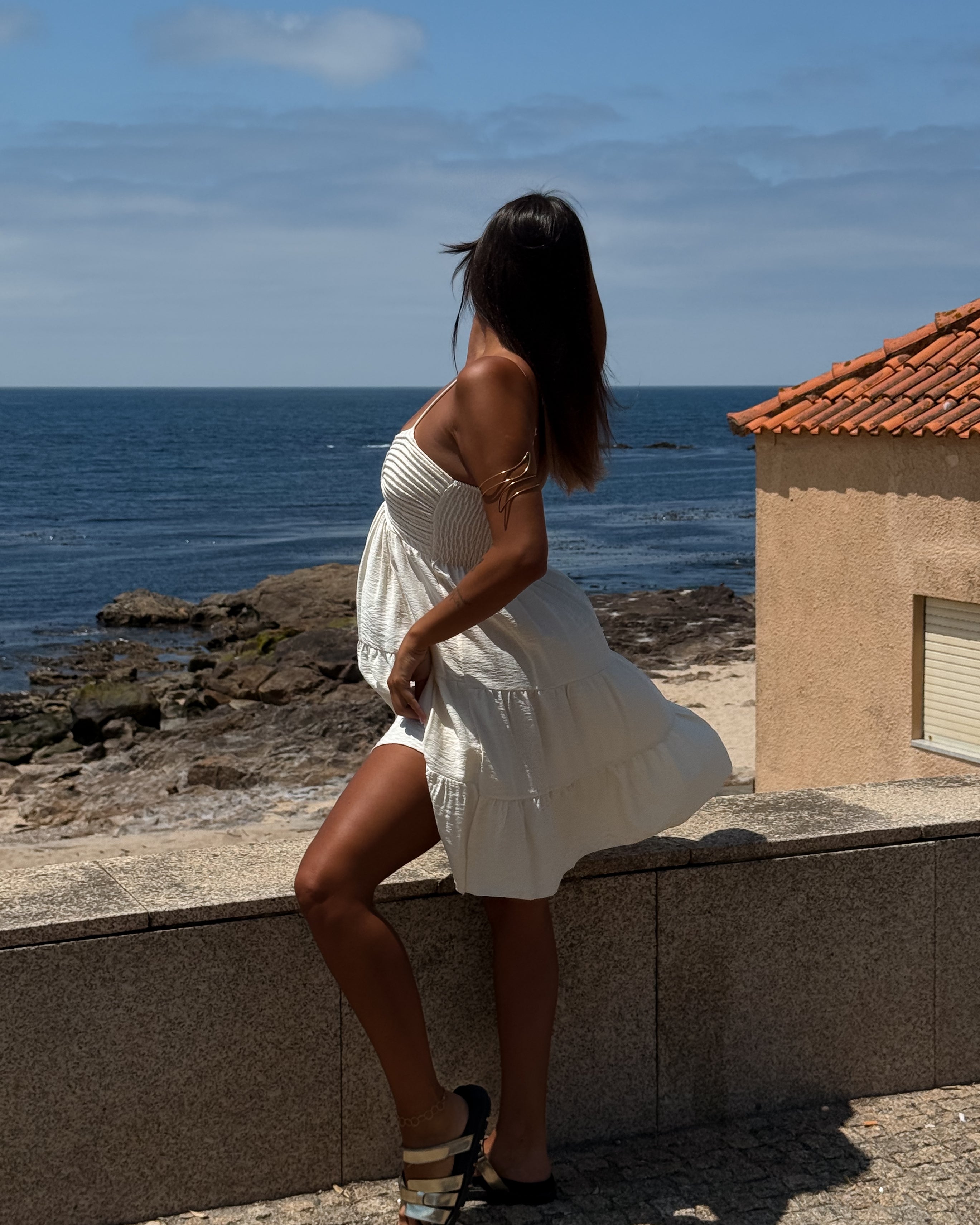 Paros Dress - Cream