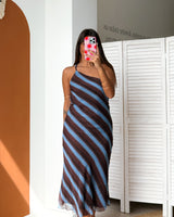 ABBY DRESS - OCEAN STRIPE
