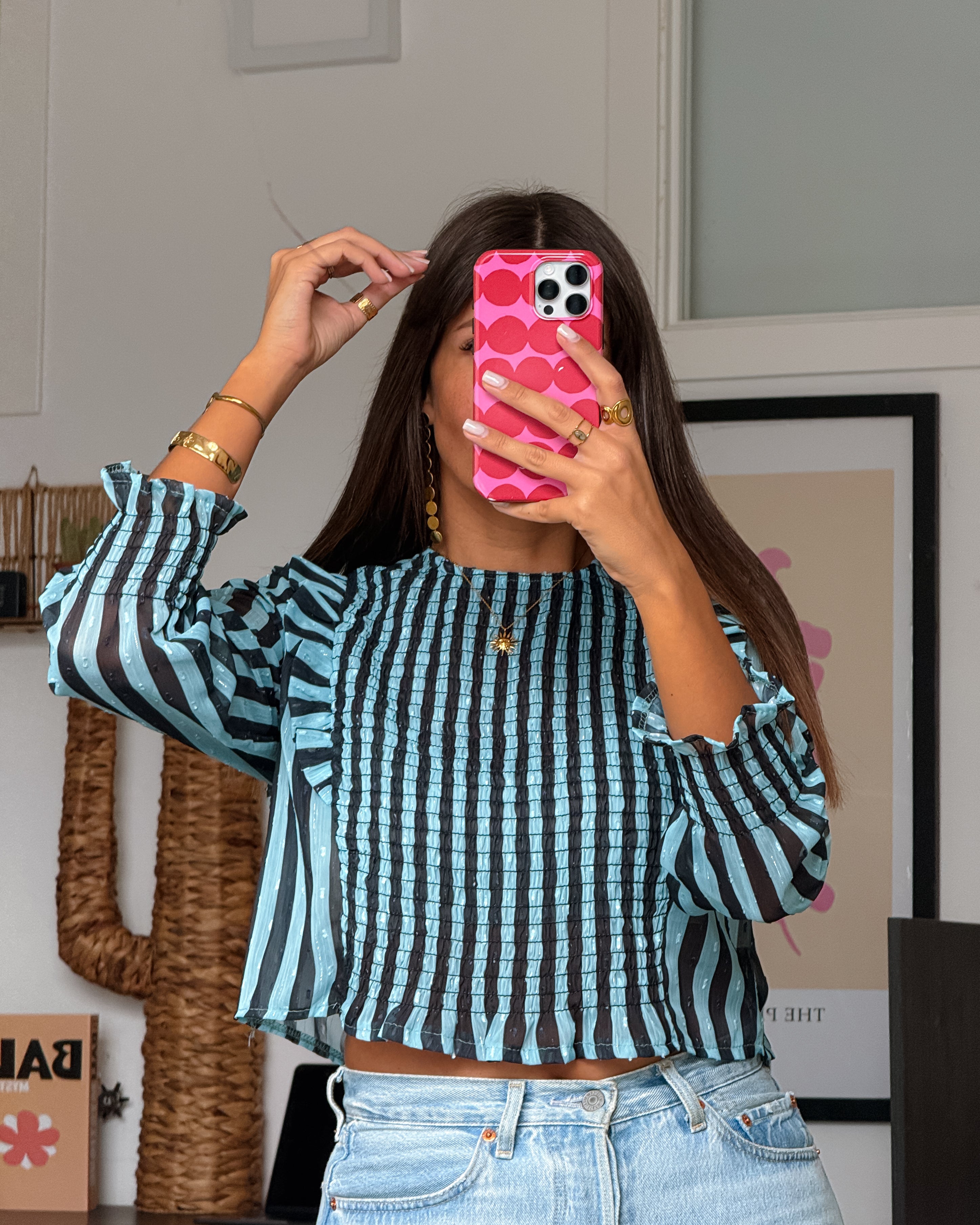 Blue Stripe Jenny Blouse