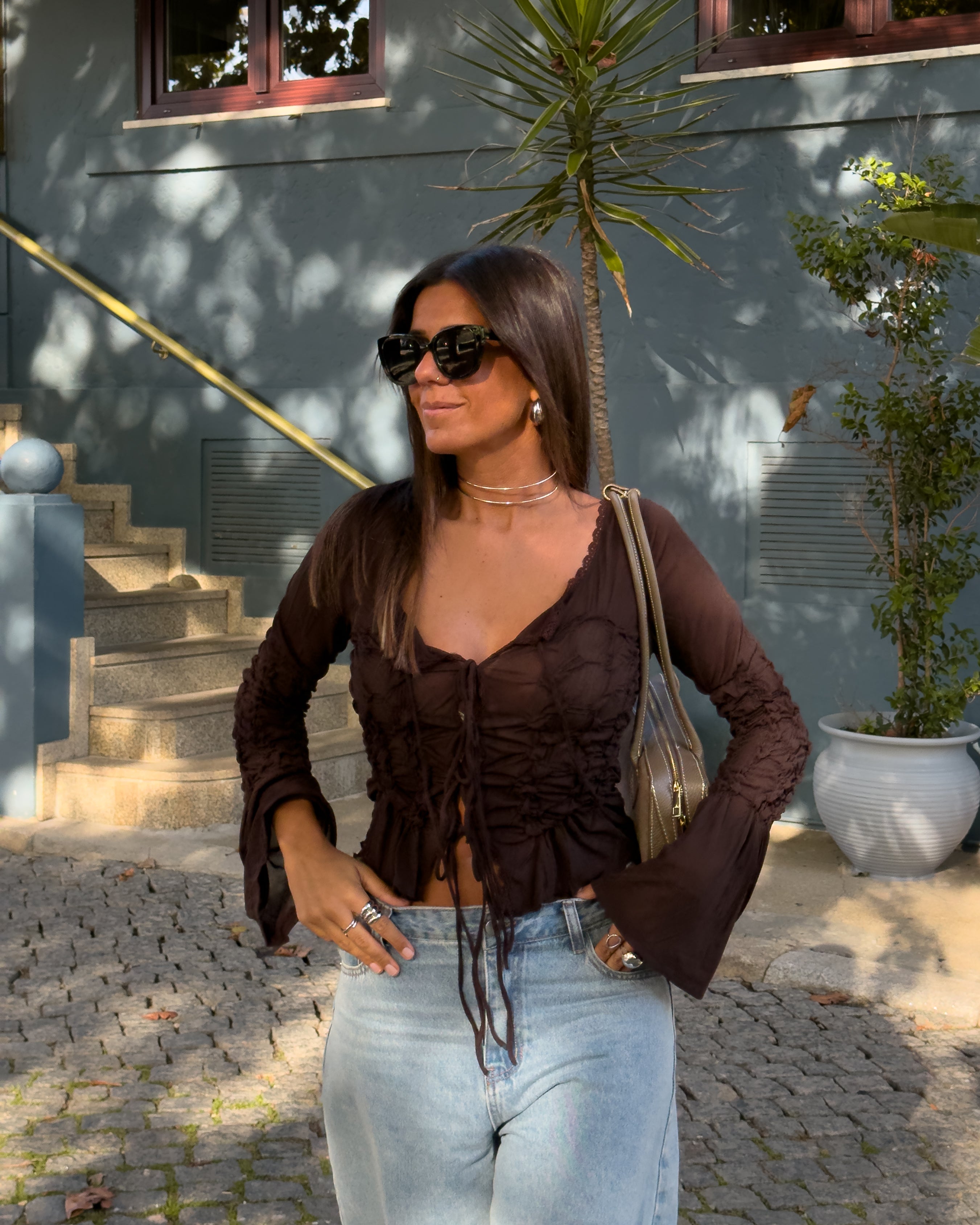 RAVEN RUCHED TOP