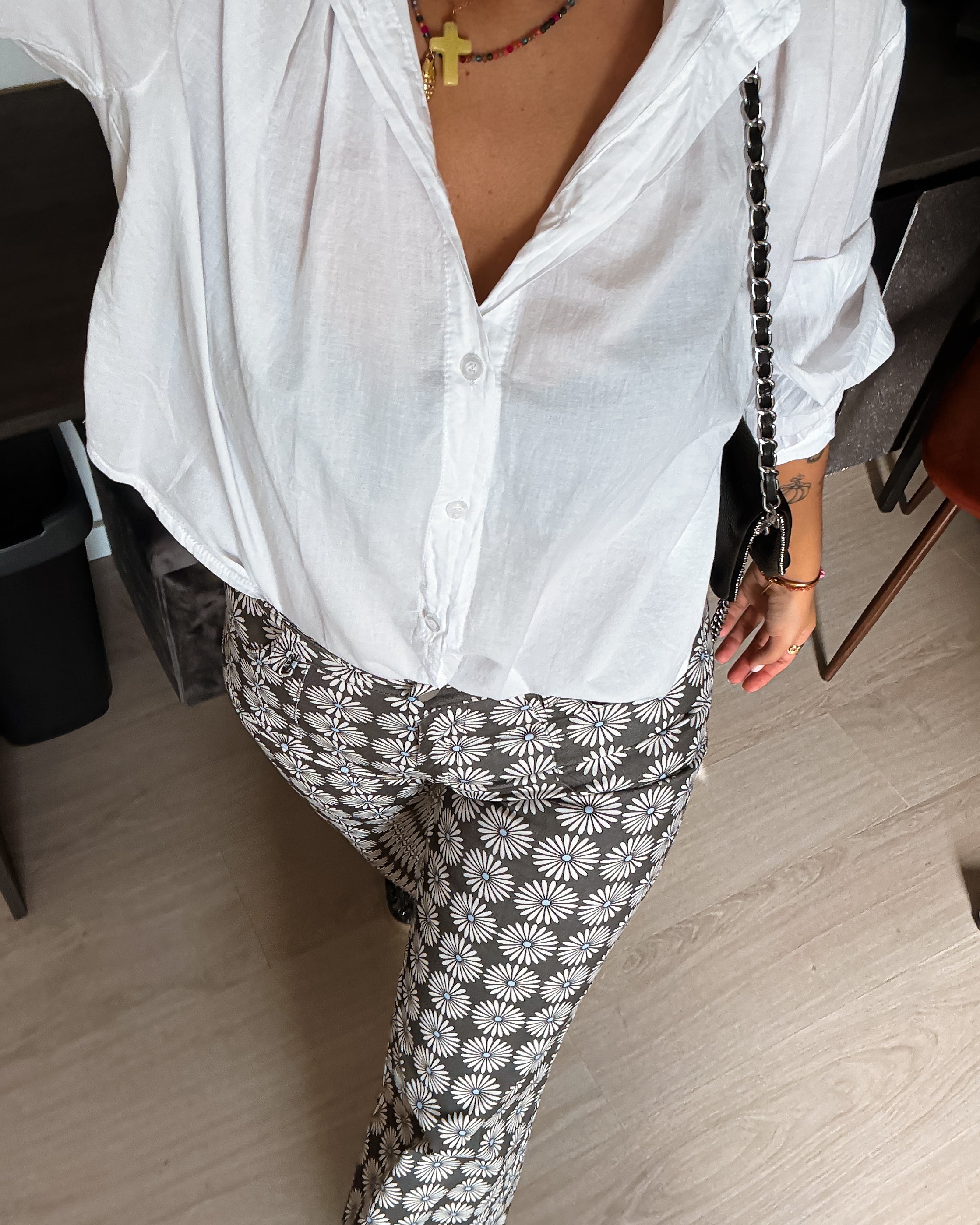 Alba Bloom Pants - Grey