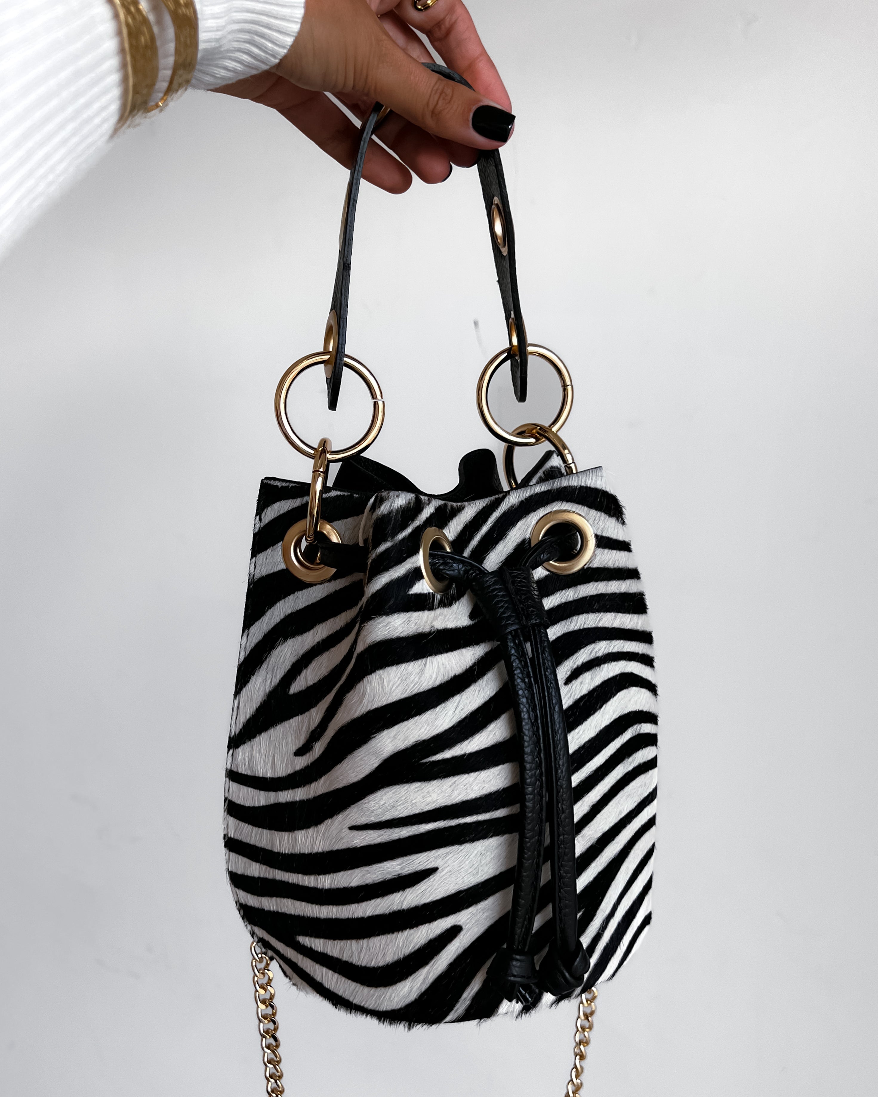 BOLSO DE PIEL CON ESTAMPADO ANIMAL