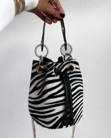 BOLSO DE PIEL CON ESTAMPADO ANIMAL