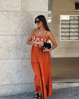ST. TROPEZ DRESS - TERRACOTTA