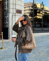 Faux Leather Biker Jacket