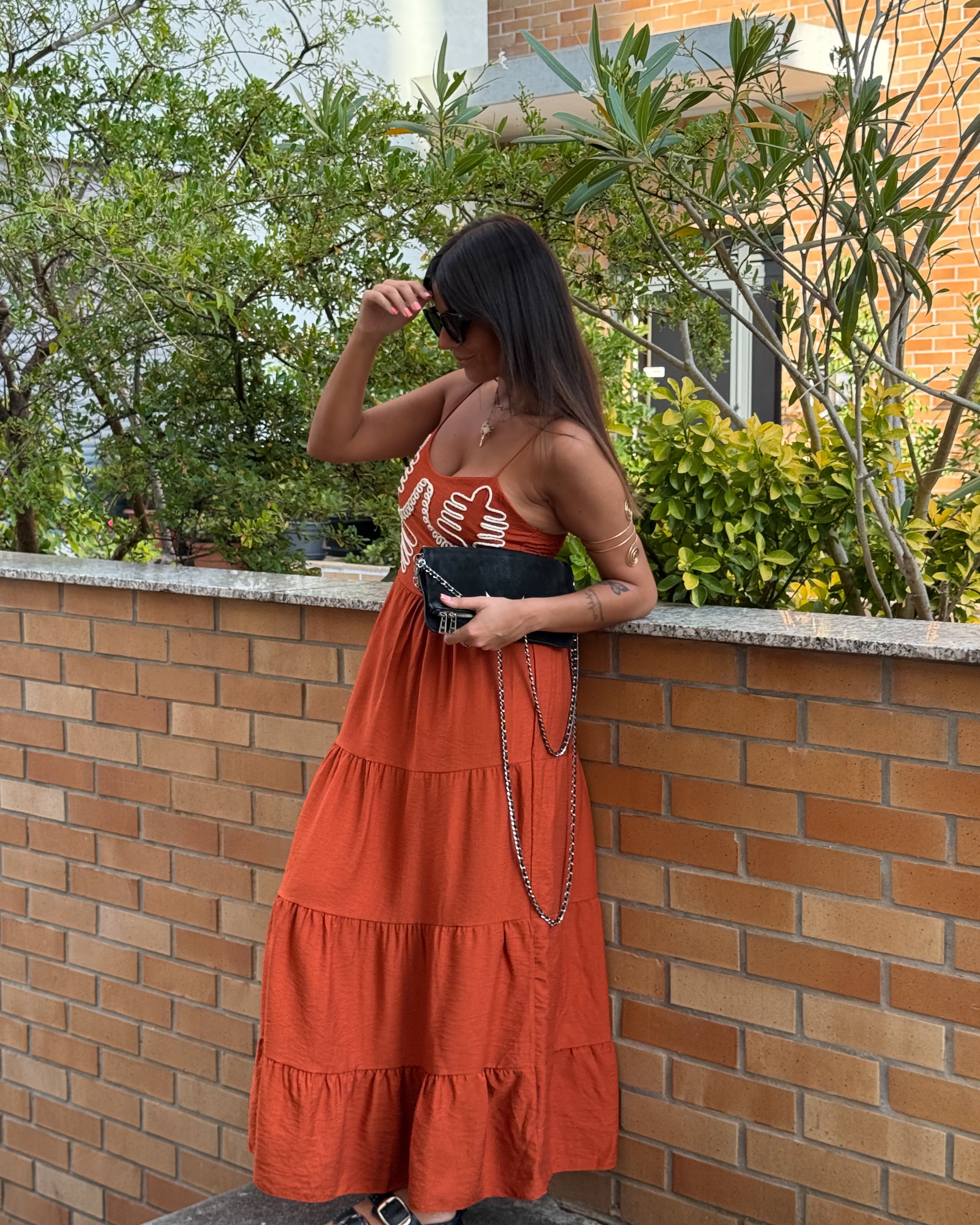 ST. TROPEZ DRESS - TERRACOTTA