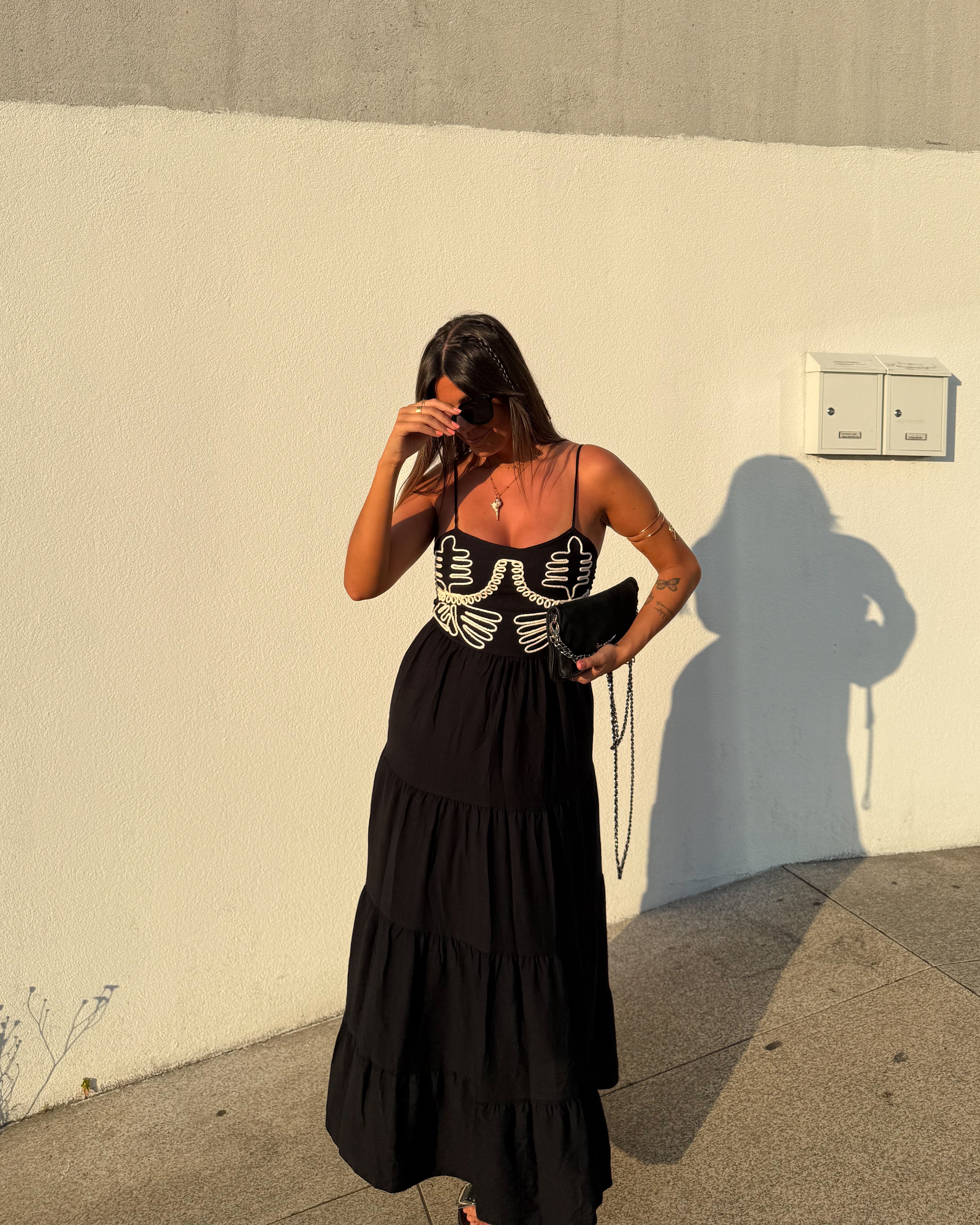 ST. TROPEZ DRESS - BLACK