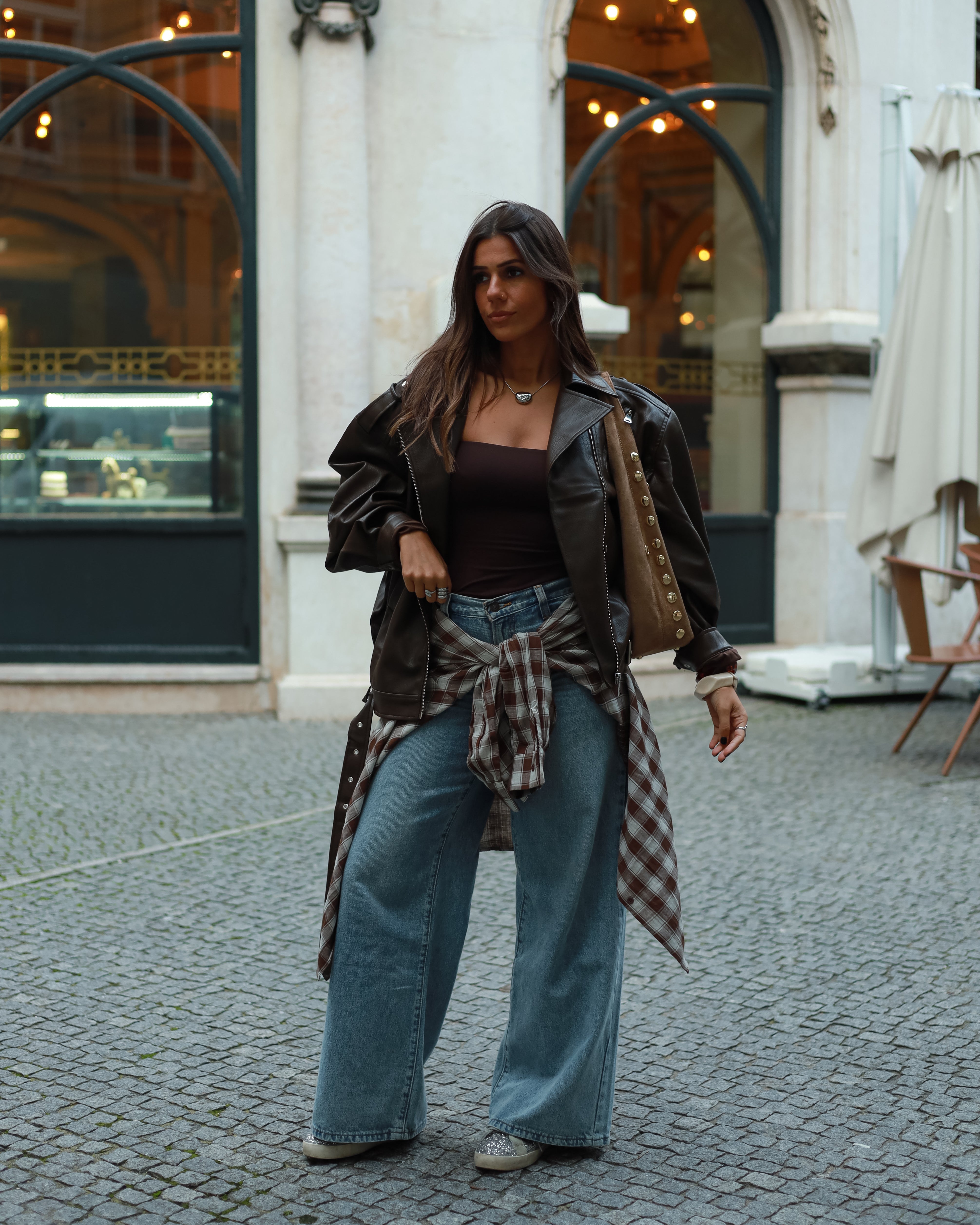 Faux Leather Biker Jacket