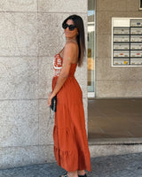 ST. TROPEZ DRESS - TERRACOTTA