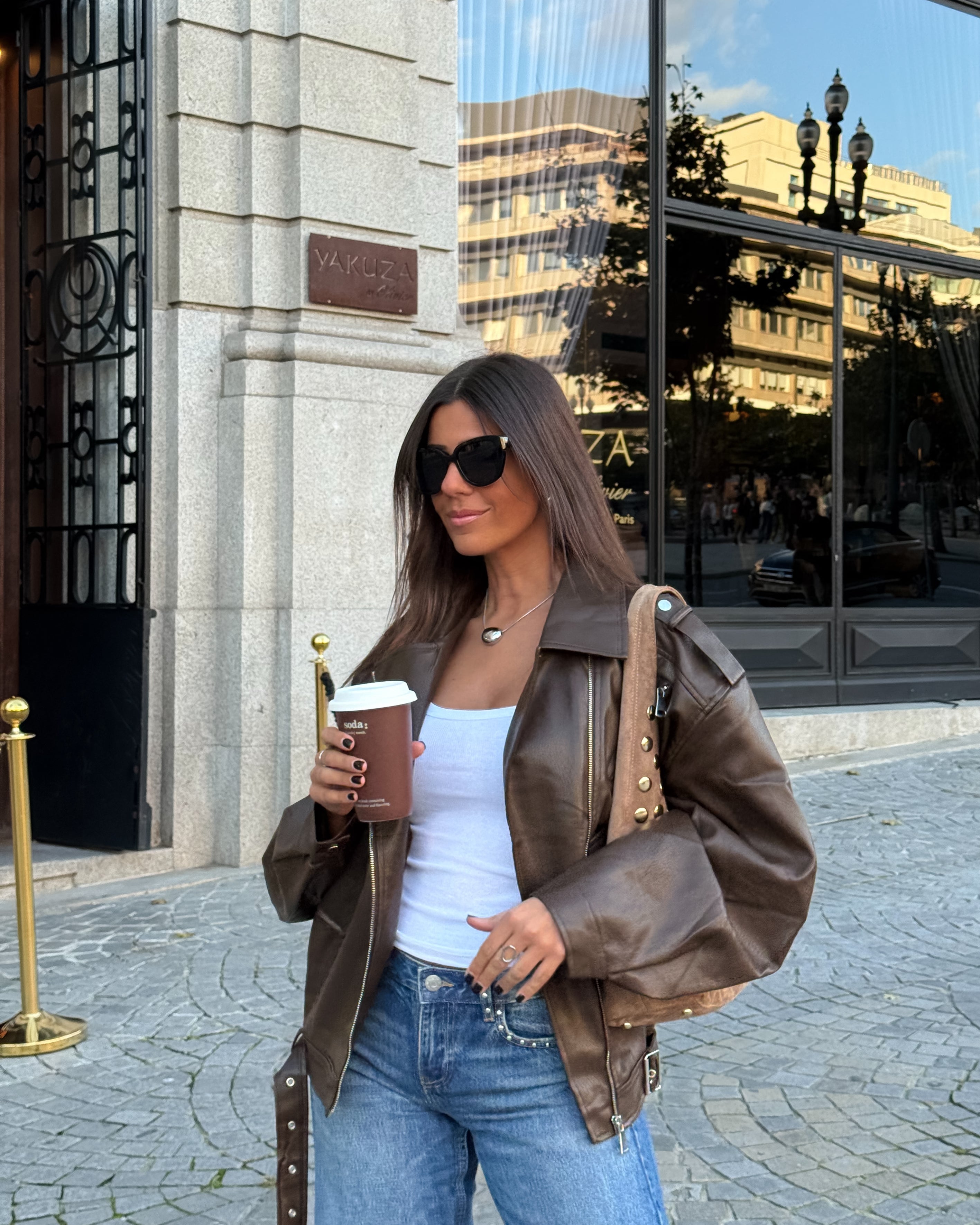 Faux Leather Biker Jacket