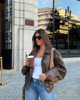 Faux Leather Biker Jacket