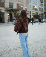 MOCHA SUEDE JACKET