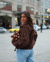 MOCHA SUEDE JACKET