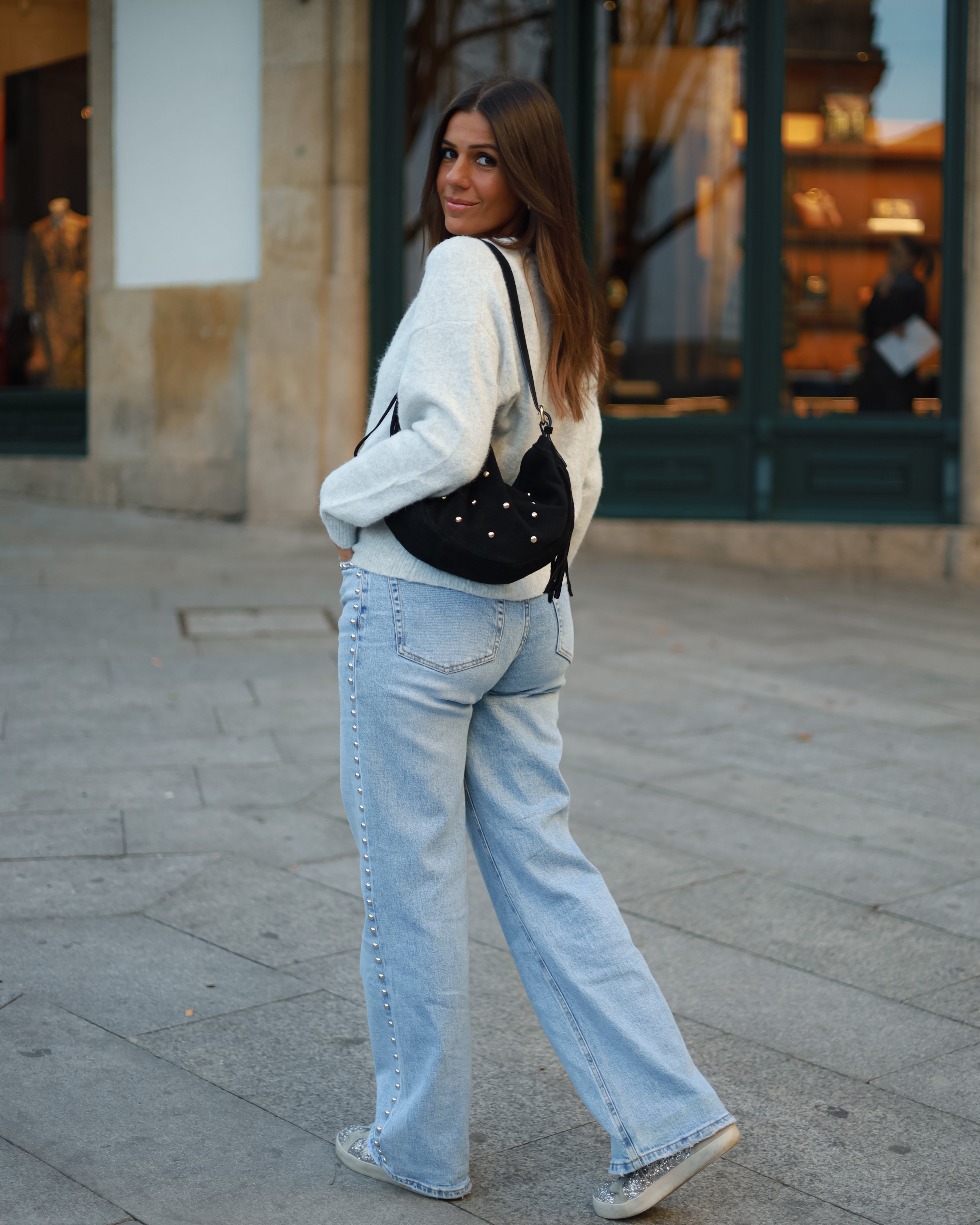 Soft Wool Cardigan in Grey