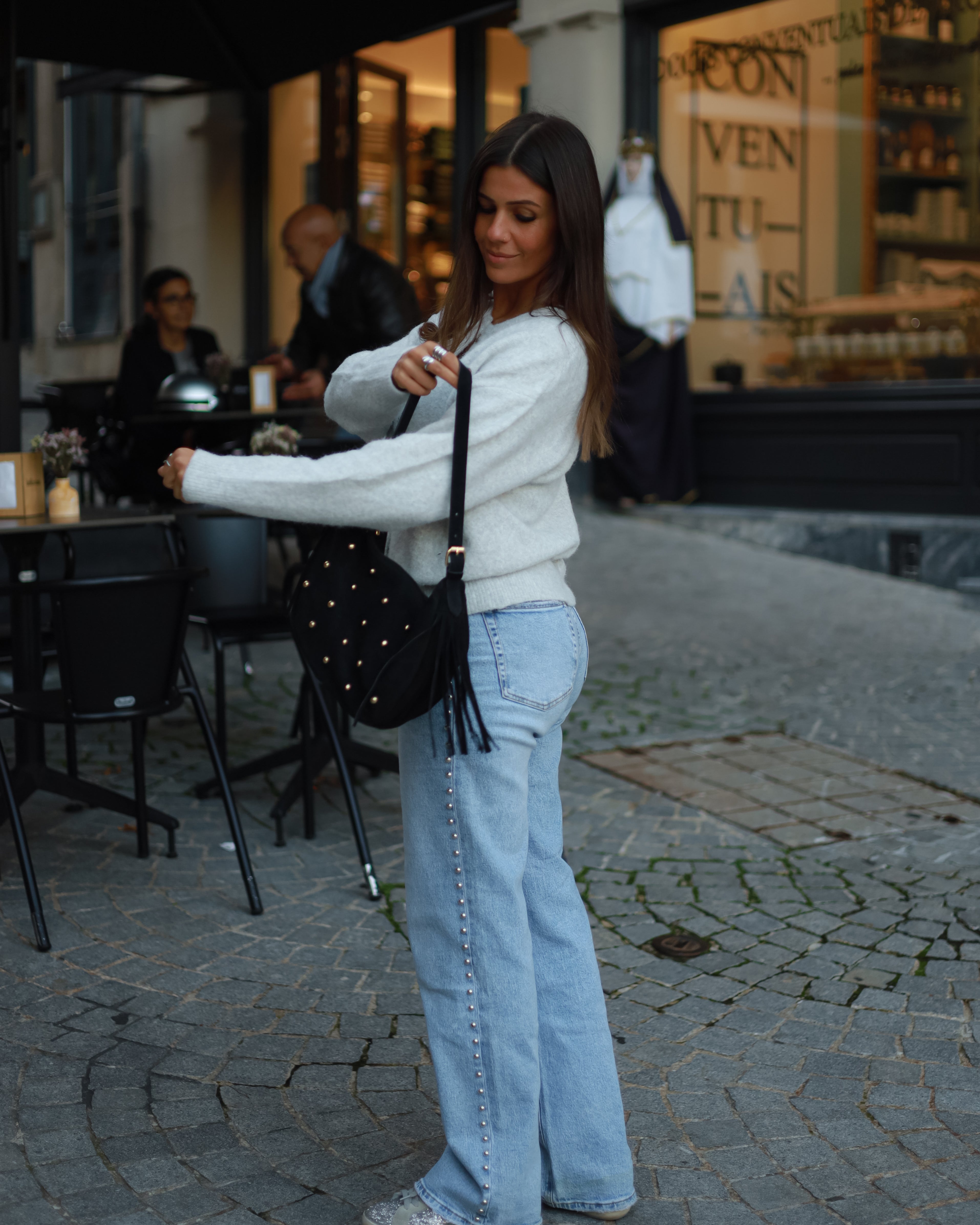 Soft Wool Cardigan in Grey