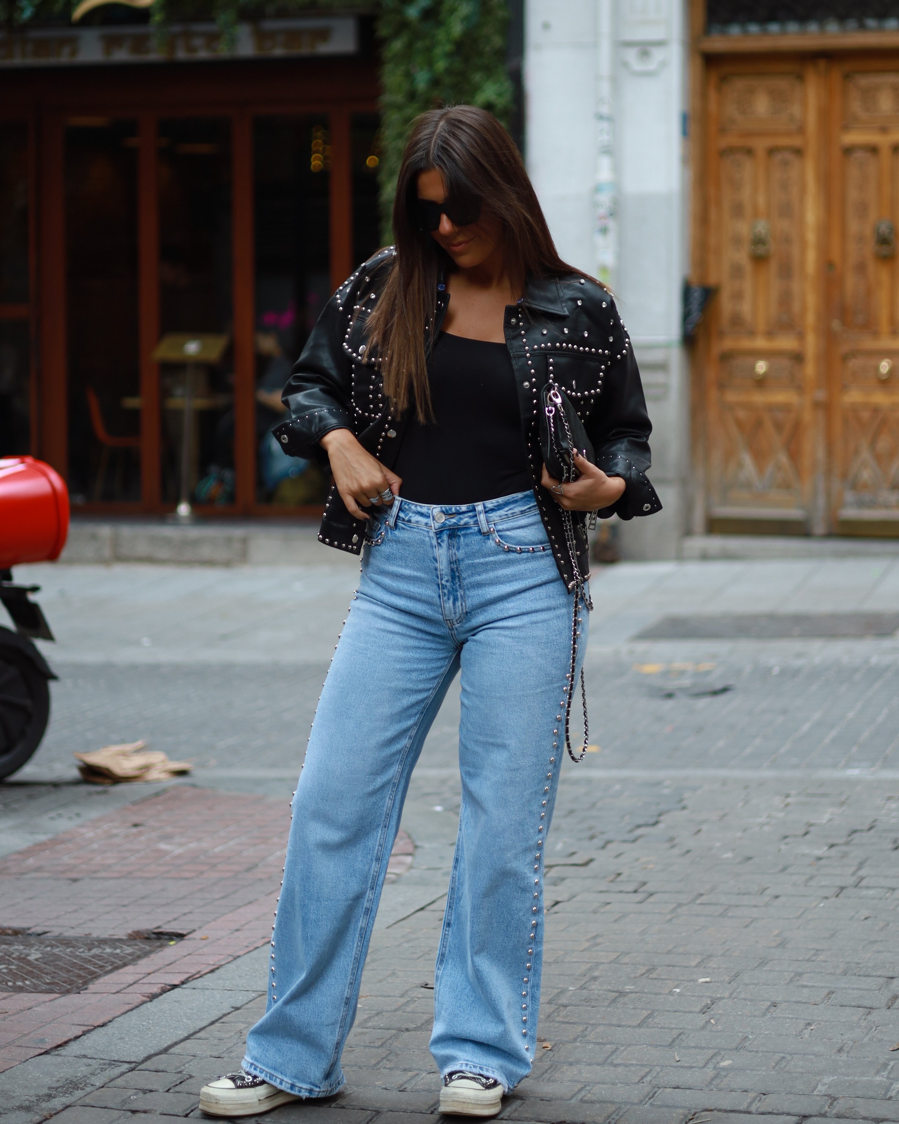 STUDDED BLACK JACKET