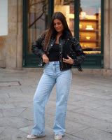 STUDDED BLACK JACKET