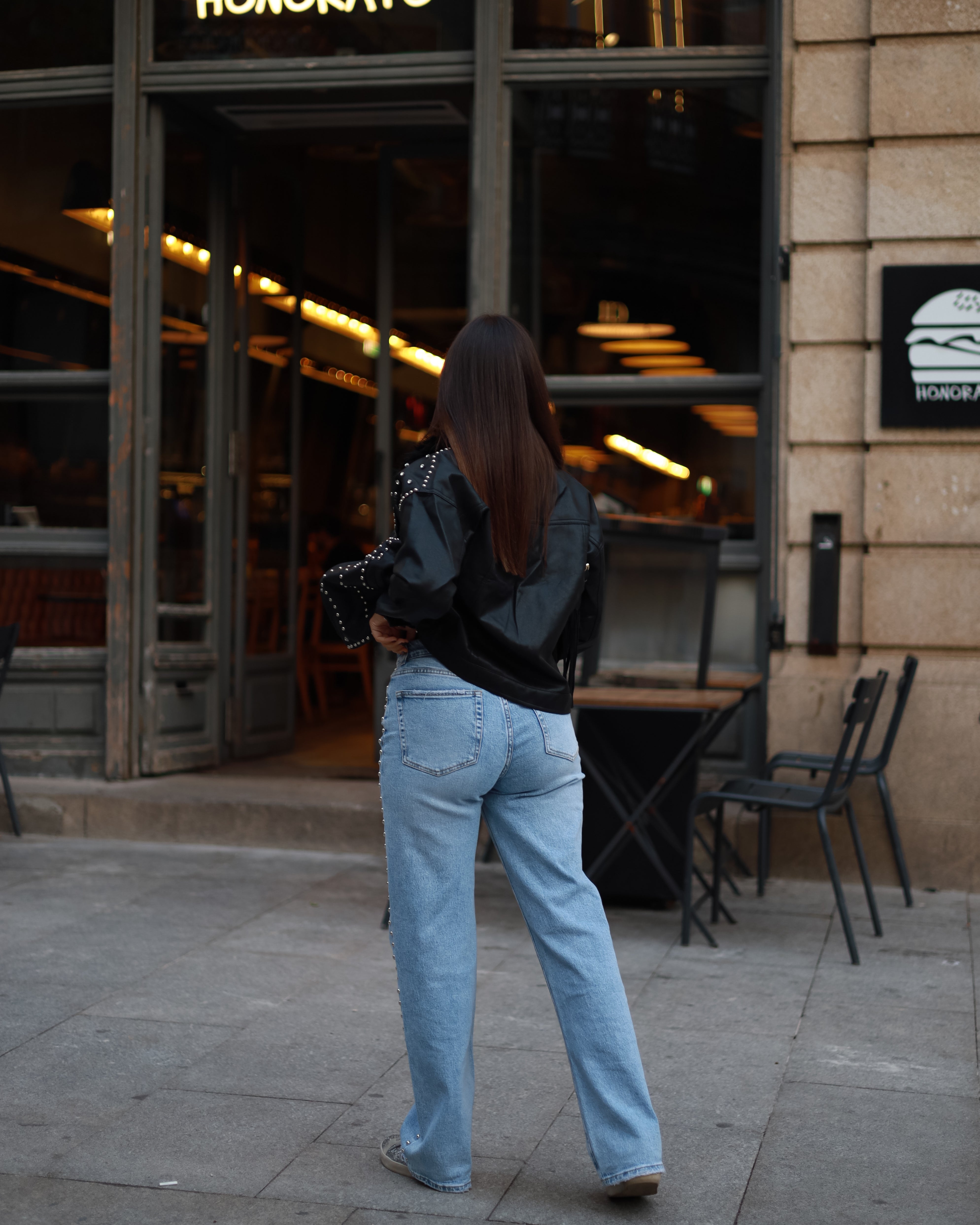STUDDED BLACK JACKET