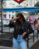 STUDDED BLACK JACKET