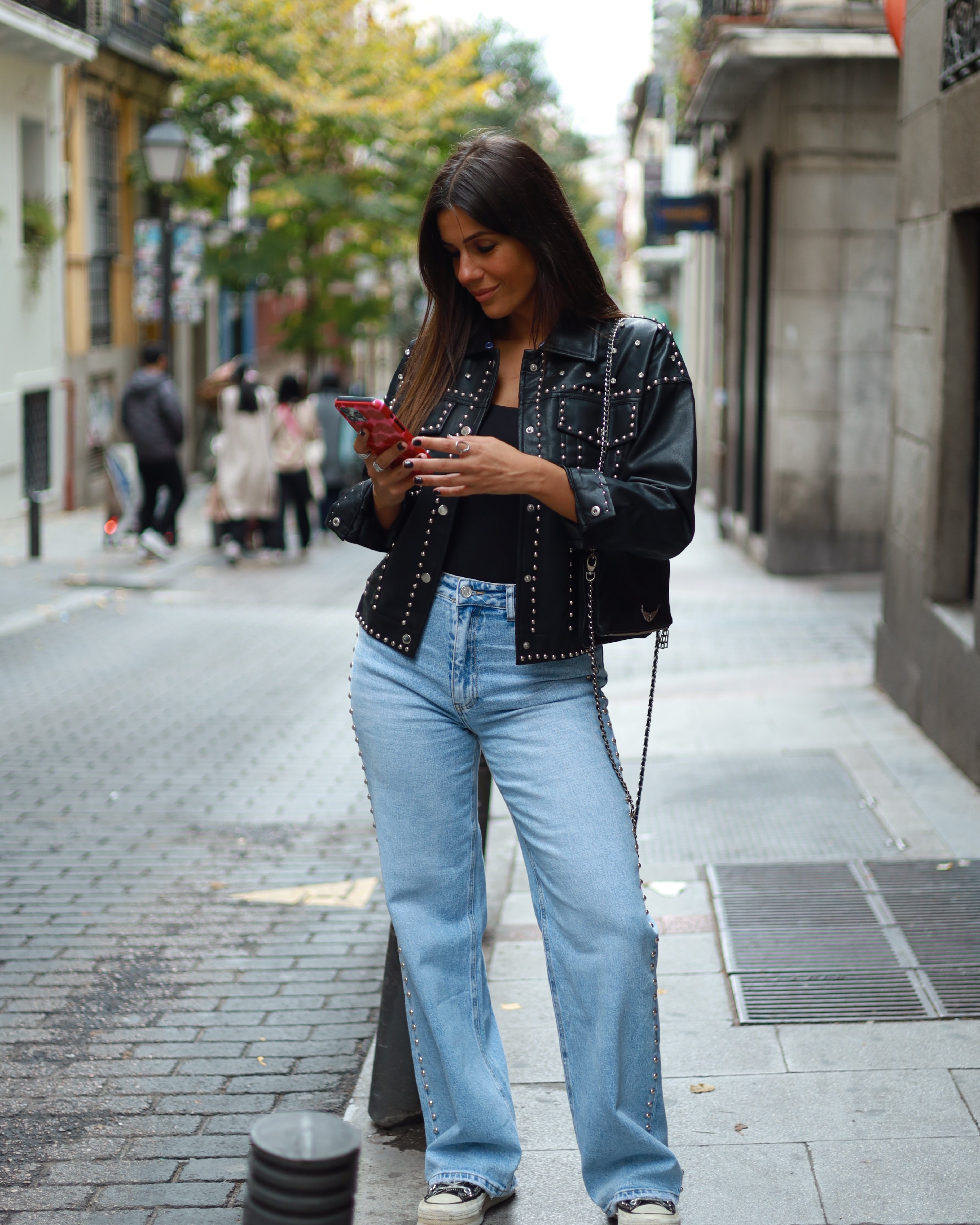 STUDDED BLACK JACKET