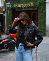 STUDDED BLACK JACKET