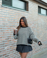 Cocoa Relaxed Striped Knit
